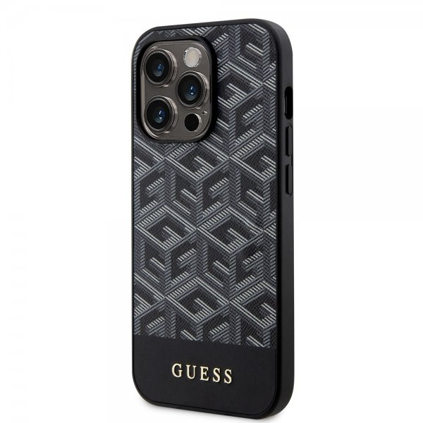Guess iPhone 13 Pro -suojakuori G Cube MagSafe, musta