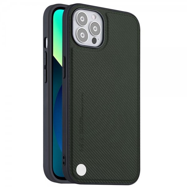 X-Level iPhone 13 Pro -suojakuori Kevlar II -sarja vihreä