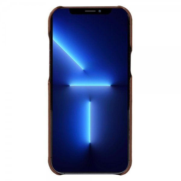 Krusell iPhone 13 Pro -kuoret, Leather CardCover, konjakinruskea