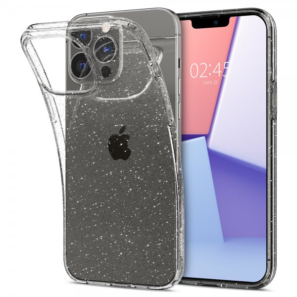 Spigen iPhone 13 Pro Suojakuori Liquid Crystal Glitter Crystal Quartz