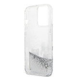 Karl Lagerfeld iPhone 13 Pro Suojakuori Liquid Glitter Hopea