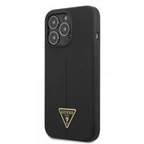 Guess iPhone 13 Pro Suojakuori Metal Triangle Musta