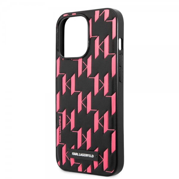 Karl Lagerfeld iPhone 13 Pro -kuori Monogram Pattern Rosa