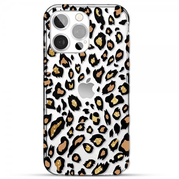 Kingxbar iPhone 13 Pro -kuori Leopardikuvio