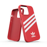 Adidas iPhone 13 Pro kuoret muotoiltu, PU-nahkaa, punainen