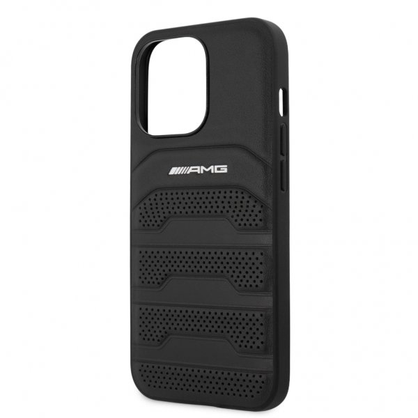 AMG iPhone 13 Pro Kuori Perforoitu Musta
