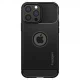 Spigen iPhone 13 Pro -suojakuori, Rugged Armor, mattamusta