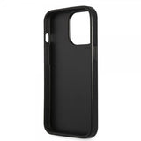 Guess iPhone 13 Pro Saffiano Metal Triangle Silver -suojakuori
