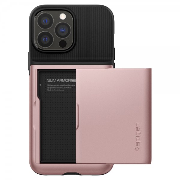 Spigen iPhone 13 Pro kuoret Slim Armor CS Ruusukulta