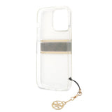 Guess iPhone 13 Pro Suojakuori Stripe Charm Ruskea