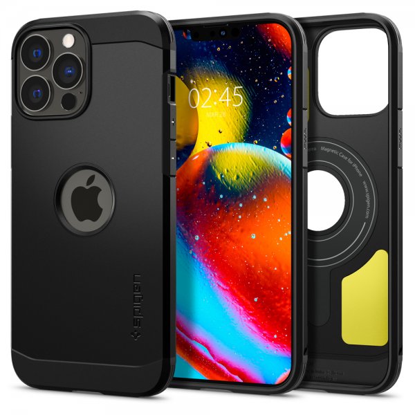 Spigen iPhone 13 Pro Suojakuori Tough Armor Mag Musta