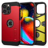 Spigen iPhone 13 Pro -suojakuori Tough Armor, punainen
