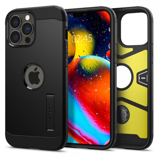 Spigen iPhone 13 Pro -suojakuori Tough Armor, musta