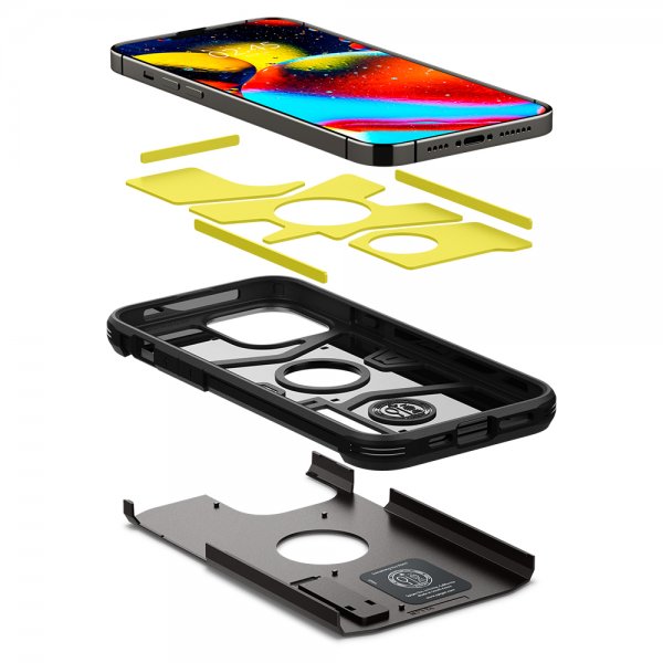 Spigen iPhone 13 Pro -suojakuori Tough Armor, musta