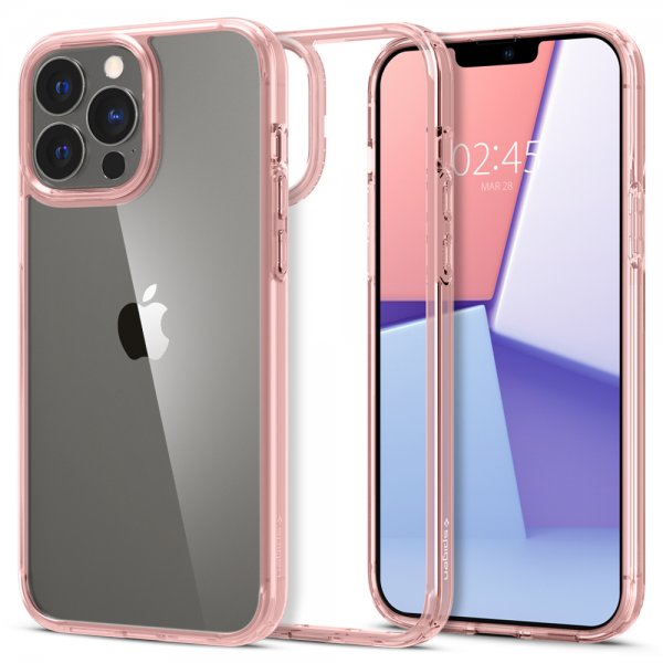Spigen iPhone 13 Pro Suojakuori Ultra Hybrid Rose Crystal
