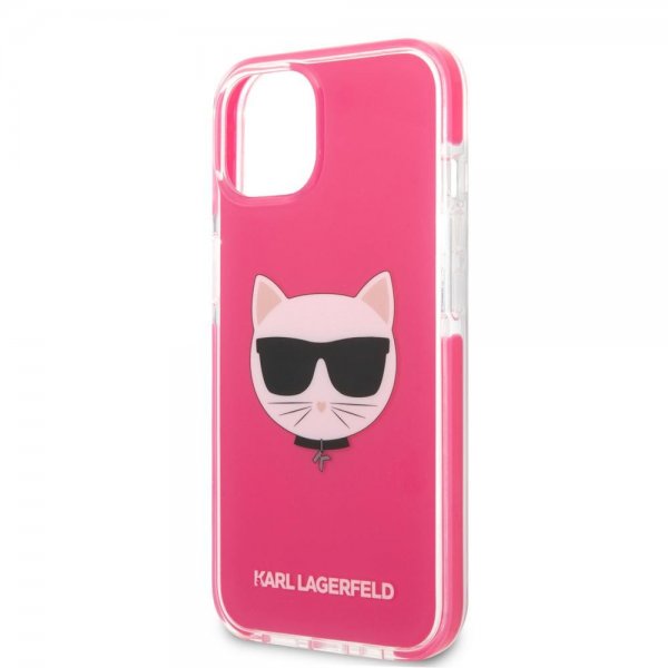 Karl Lagerfeld iPhone 13/14/15 Kuori Choupette Fuchsia