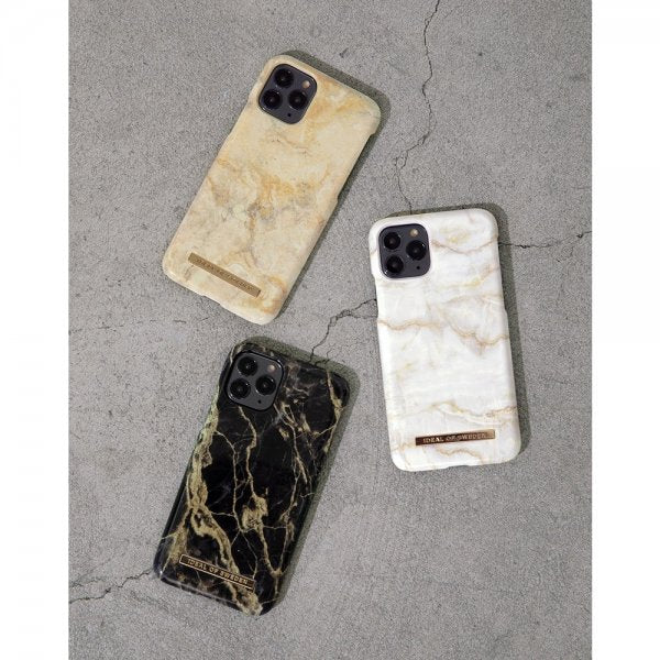 Ideal of Sweden iPhone 13 Kuori Fashion Case Golden Smoke Marble