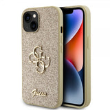 Guess iPhone 13 Kuori Fixed Glitter Kulta