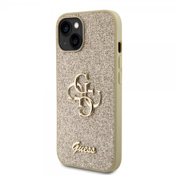Guess iPhone 13 Kuori Fixed Glitter Kulta
