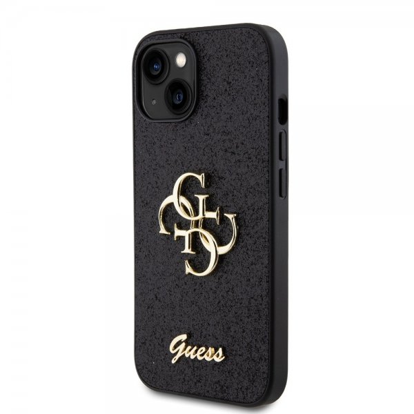 Guess iPhone 13 Kuori Fixed Glitter Musta