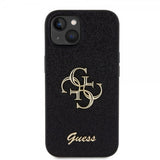 Guess iPhone 13 Kuori Fixed Glitter Musta
