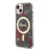 Guess iPhone 13 Kuori Flower MagSafe Khaki