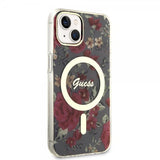 Guess iPhone 13 Kuori Flower MagSafe Khaki