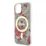Guess iPhone 13 Kuori Flower MagSafe Khaki
