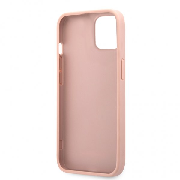 Guess iPhone 13 Kuori Hot Stamp Metal Logo Pinkki