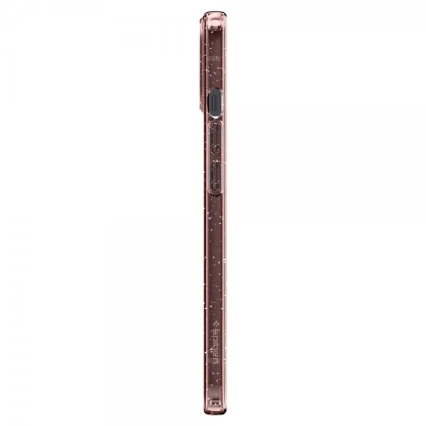 Spigen iPhone 13 -kuori Liquid Crystal Glitter Rose Quartz