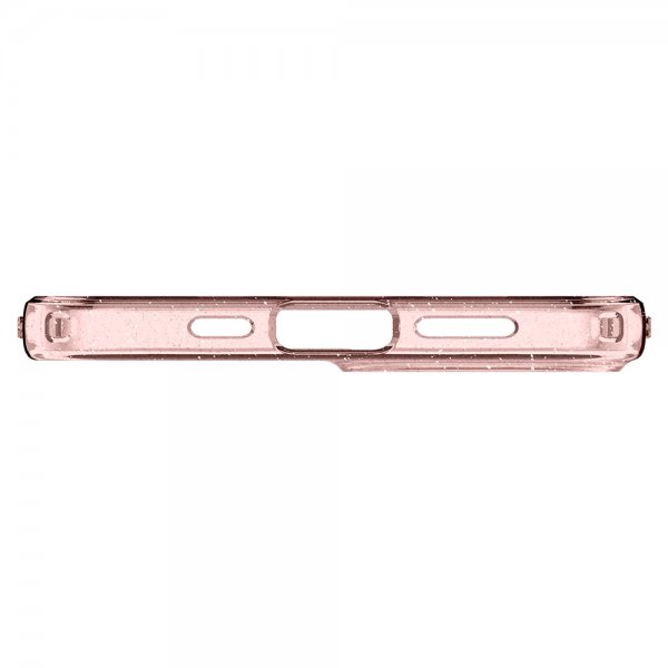 Spigen iPhone 13 -kuori Liquid Crystal Glitter Rose Quartz
