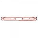 Spigen iPhone 13 -kuori Liquid Crystal Glitter Rose Quartz