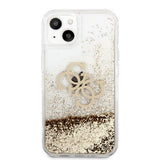 Guess iPhone 13 Kuori Liquid Glitter Kulta