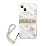 Guess iPhone 13 Kuori Marble Design Stripe Harmaa
