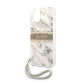 Guess iPhone 13 Kuori Marble Design Stripe Harmaa