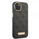 Guess iPhone 13 Kuori Metal Plate Logo MagSafe Musta