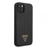 Guess iPhone 13 Kuori Metal Triangle Musta