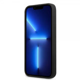 Guess iPhone 13 Kuori Metal Triangle Musta