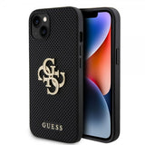 Guess iPhone 13 Kuori Perforated Glitter Musta