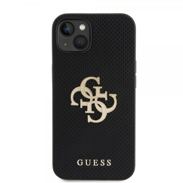 Guess iPhone 13 Kuori Perforated Glitter Musta