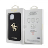 Guess iPhone 13 Kuori Perforated Glitter Musta