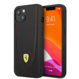 Ferrari iPhone 13 -kuori, rei'itetty, musta
