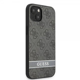 Guess iPhone 13 Kuoret Printed Stripe Bottom Harmaa