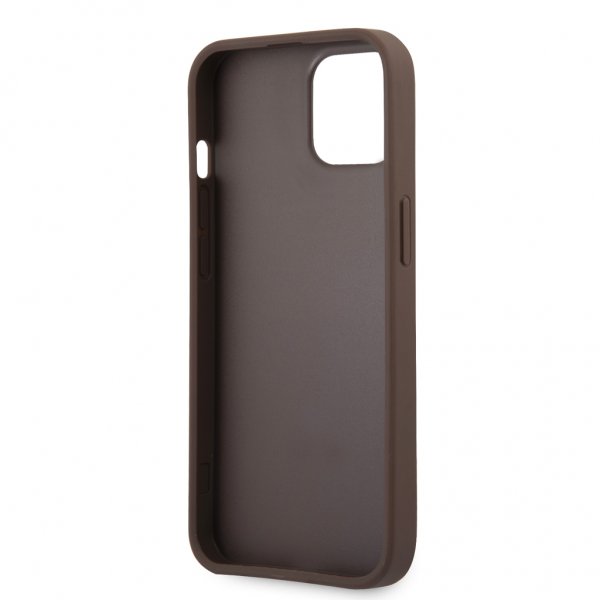 Guess iPhone 13 Kuori Printed Stripe Ruskea