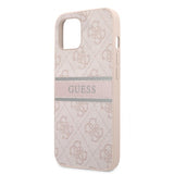 Guess iPhone 13 -kuori, Printed Stripe, pinkki