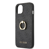 Guess iPhone 13 Kuori Sormusteline Harmaa
