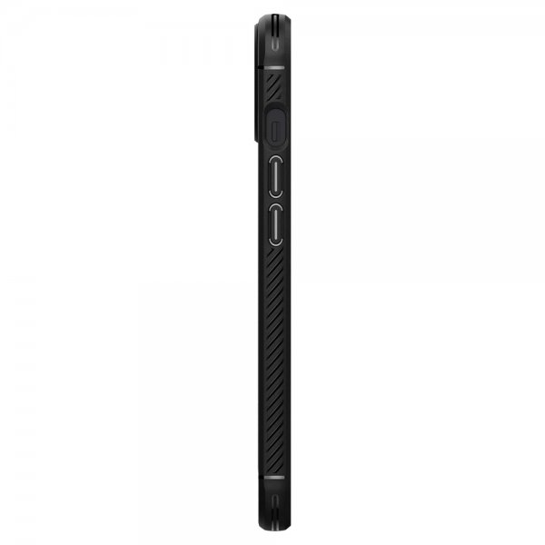 Spigen iPhone 13 -kuori, Rugged Armor, mattamusta