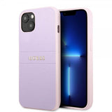Guess iPhone 13 Saffiano Metal Logo Lila -suojakuori