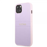 Guess iPhone 13 Saffiano Metal Logo Lila -suojakuori