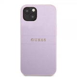 Guess iPhone 13 Saffiano Metal Logo Lila -suojakuori